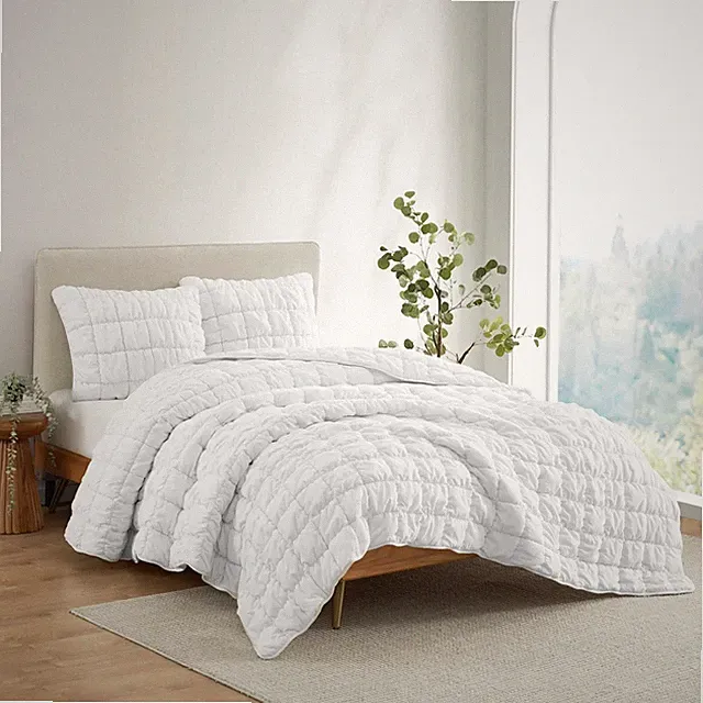 BHF Laurel 3-piece Puff Revers Comforter Set, King 1796188 Multi Colors 102"x92"